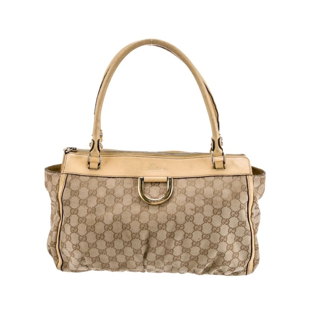 GUCCI GG Canvas Medium Abbey Hobo